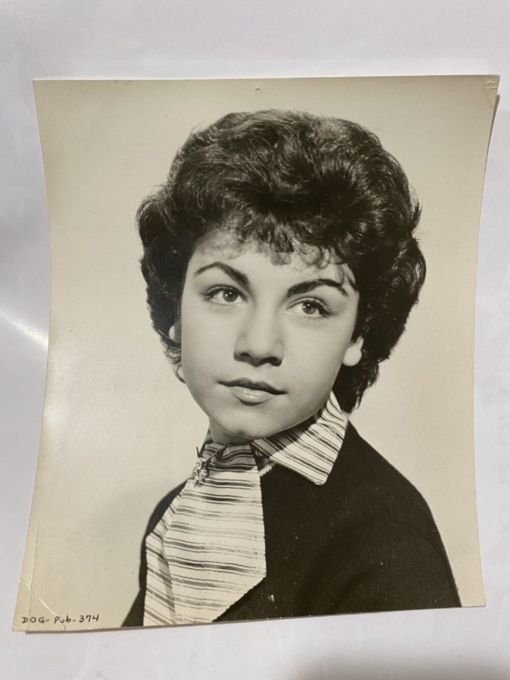 Vintage Annette Funicello Black & White Movie Promo Photograph Fan Headshot